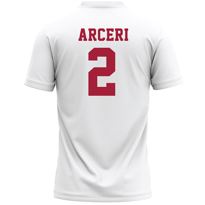 Stanford - NCAA Women's Lacrosse : Ava Arceri - White Lacrosse Jersey -1