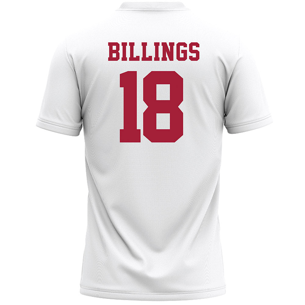 Stanford - NCAA Women's Lacrosse : Sawyer Billings - White Lacrosse Jersey -1