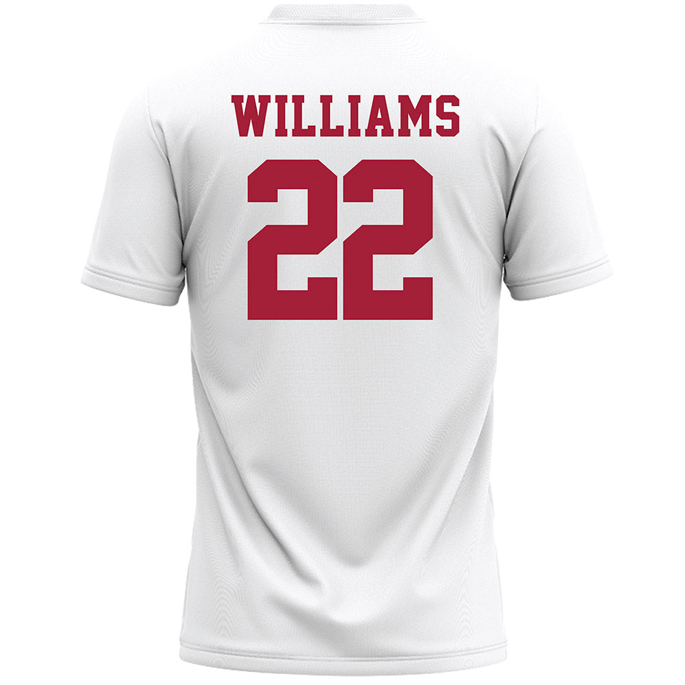 Stanford - NCAA Women's Lacrosse : Peep Williams - White Lacrosse Jersey -1