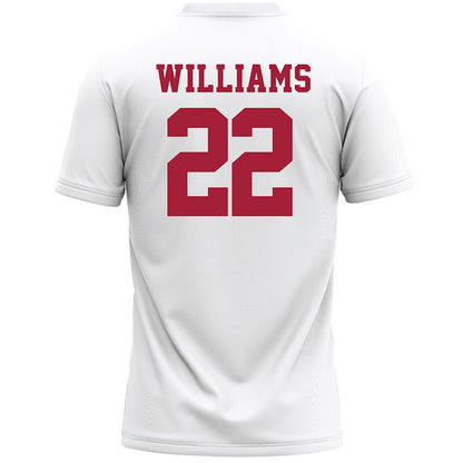 Stanford - NCAA Women's Lacrosse : Peep Williams - White Lacrosse Jersey -1