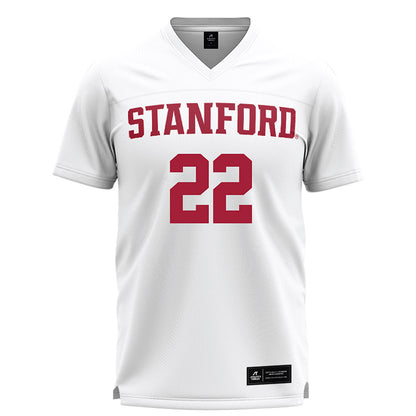 Stanford - NCAA Women's Lacrosse : Peep Williams - White Lacrosse Jersey -0