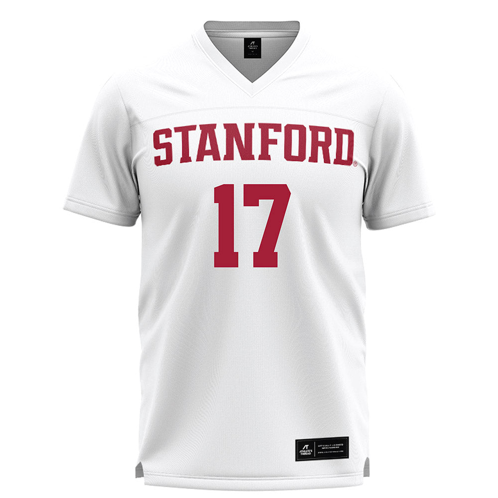 Stanford - NCAA Women's Lacrosse : Rylee Bouvier - White Lacrosse Jersey -0