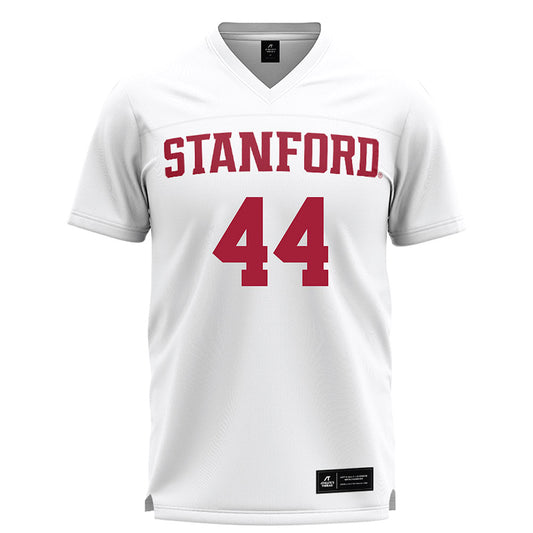 Stanford - NCAA Women's Lacrosse : Olivia Leahy - White Lacrosse Jersey -0