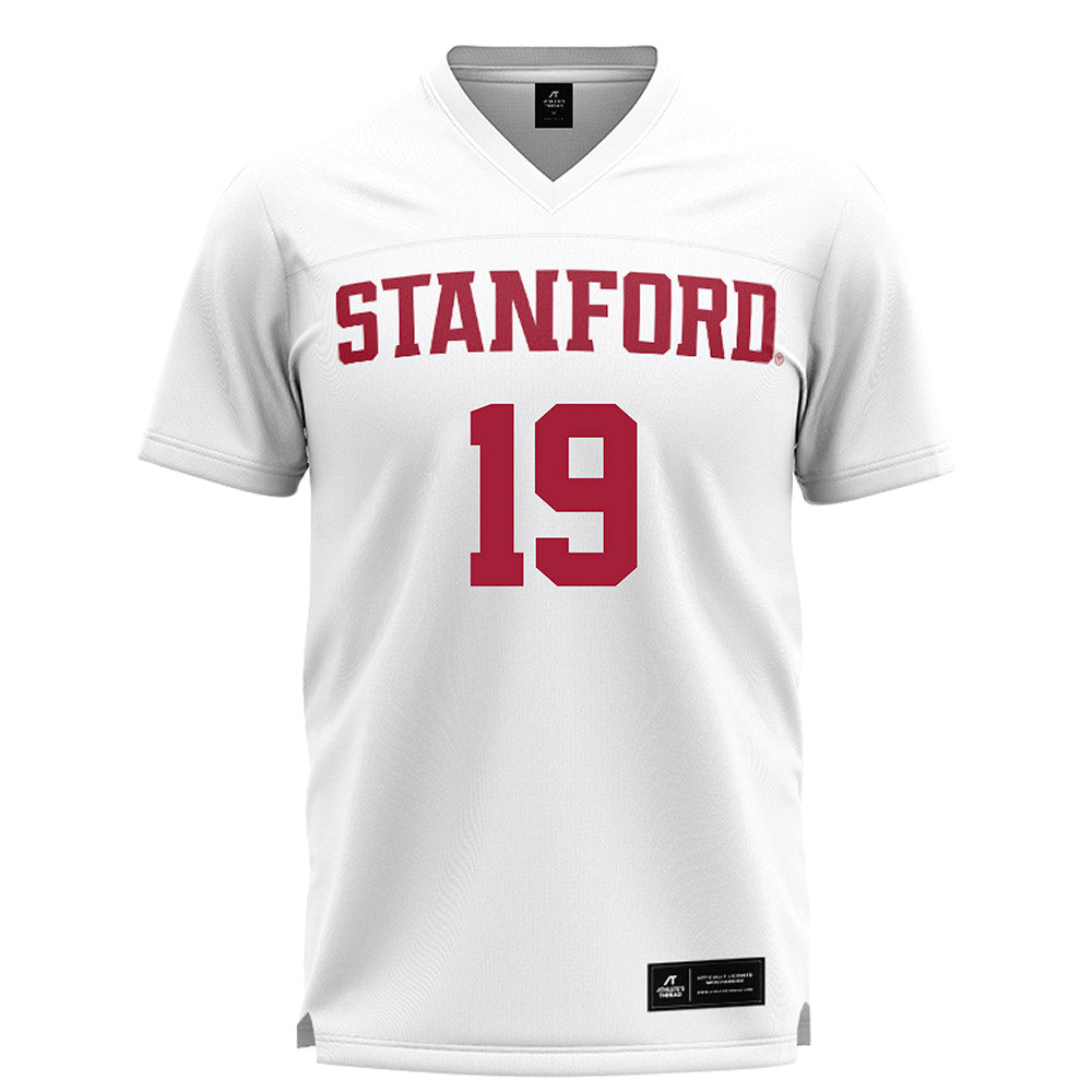Stanford - NCAA Women's Lacrosse : Emma Brown - White Lacrosse Jersey -0
