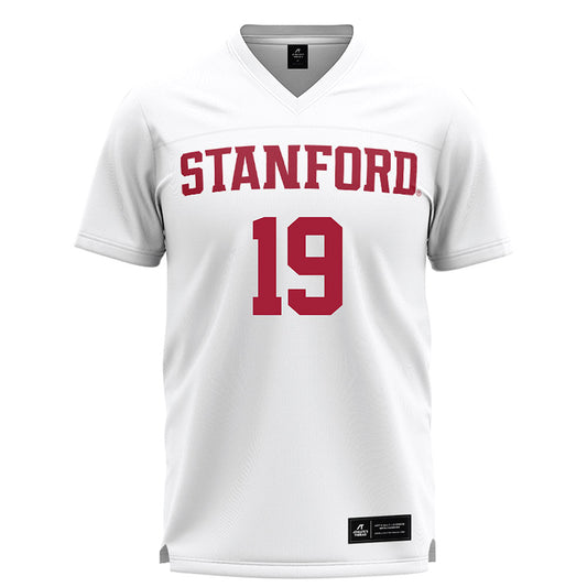 Stanford - NCAA Women's Lacrosse : Emma Brown - White Lacrosse Jersey -0