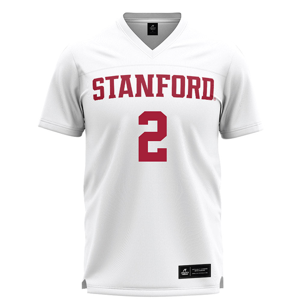 Stanford - NCAA Women's Lacrosse : Ava Arceri - White Lacrosse Jersey -0