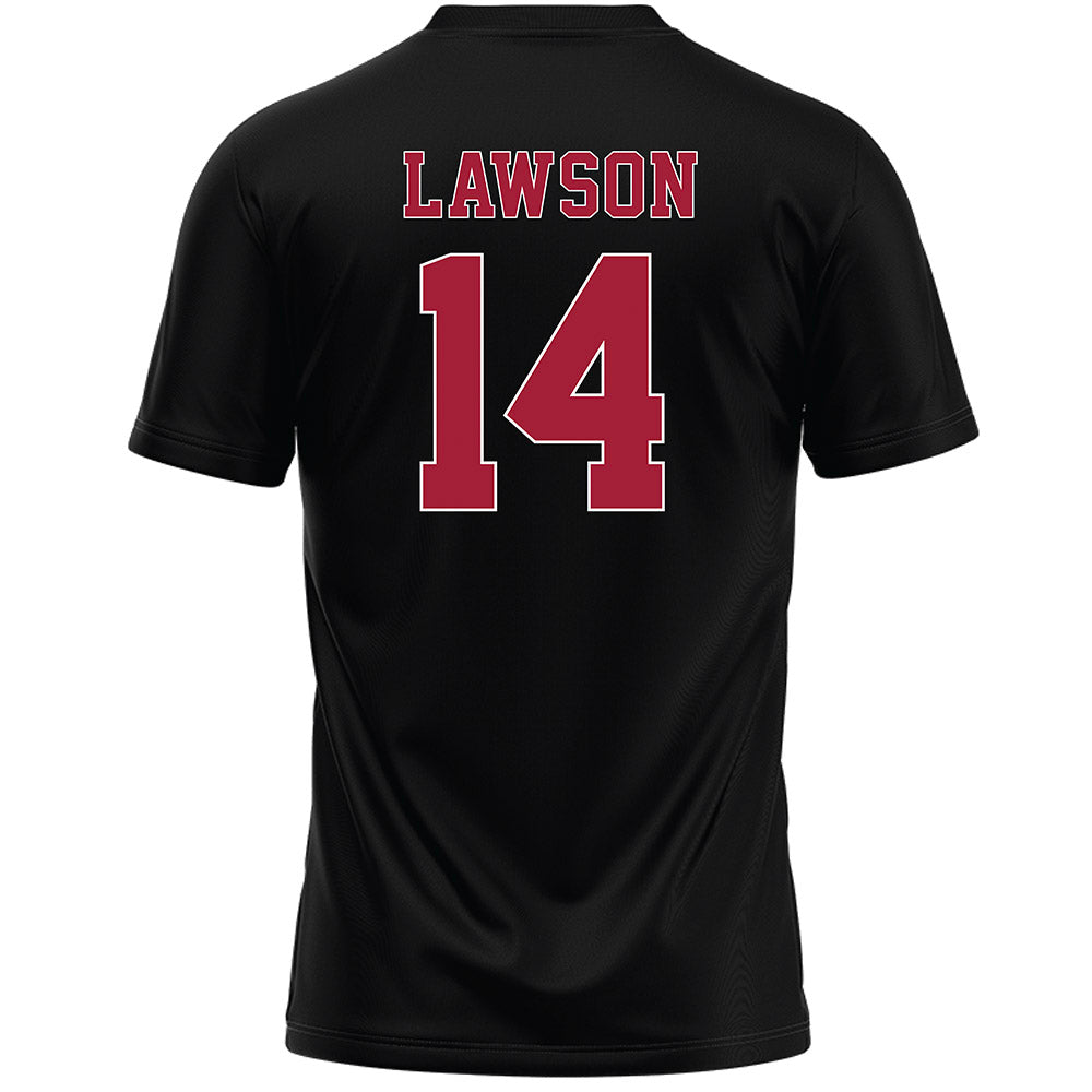 Stanford - NCAA Women's Lacrosse : Amanda Lawson - Black Lacrosse Jersey -1