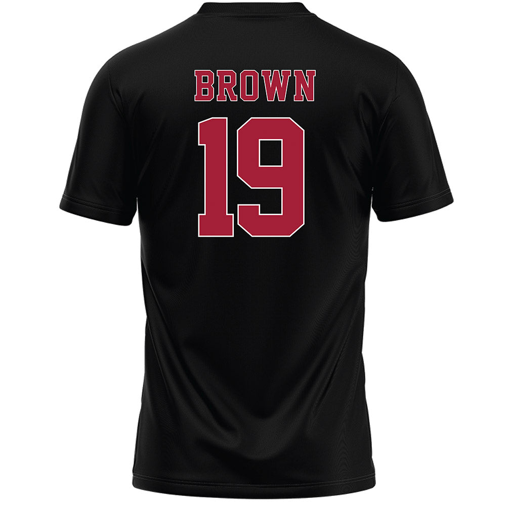 Stanford - NCAA Women's Lacrosse : Emma Brown - Black Lacrosse Jersey -1
