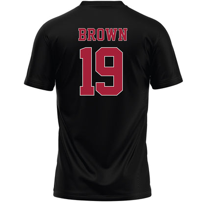Stanford - NCAA Women's Lacrosse : Emma Brown - Black Lacrosse Jersey -1