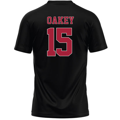Stanford - NCAA Women's Lacrosse : Martha Oakey - Black Lacrosse Jersey -1