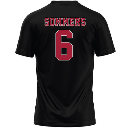 Stanford - NCAA Women's Lacrosse : Kaleigh Sommers - Black Lacrosse Jersey -1