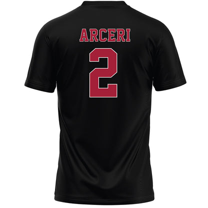Stanford - NCAA Women's Lacrosse : Ava Arceri - Black Lacrosse Jersey -1