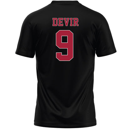 Stanford - NCAA Women's Lacrosse : Lindsey Devir - Black Lacrosse Jersey -1