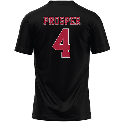 Stanford - NCAA Women's Lacrosse : Olivia Prosper - Black Lacrosse Jersey -1