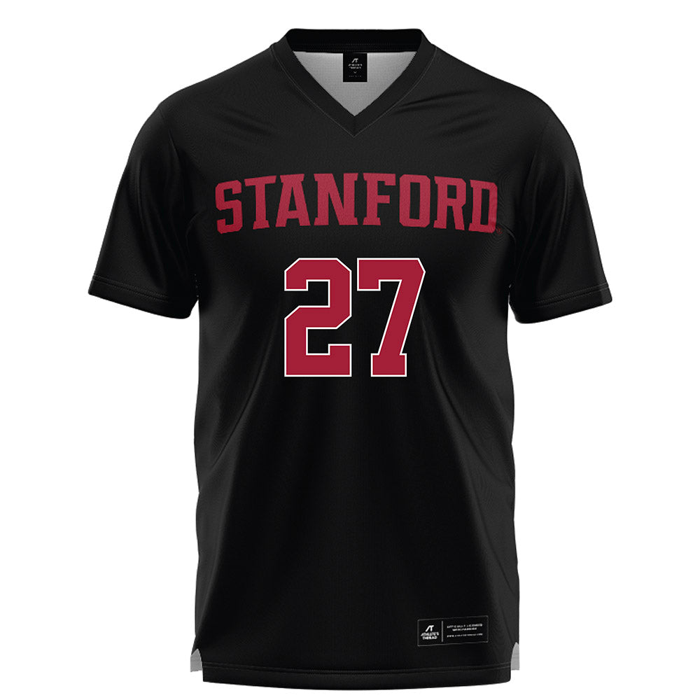 Stanford - NCAA Women's Lacrosse : Ellie Johnson - Black Lacrosse Jersey -0
