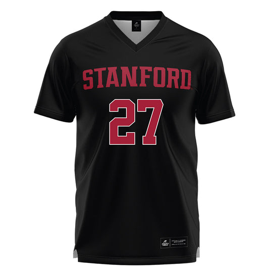 Stanford - NCAA Women's Lacrosse : Ellie Johnson - Black Lacrosse Jersey -0