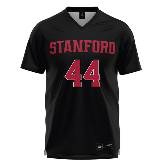 Stanford - NCAA Women's Lacrosse : Olivia Leahy - Black Lacrosse Jersey -0