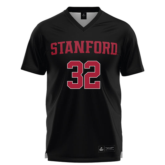 Stanford - NCAA Women's Lacrosse : Amanda Stevens - Black Lacrosse Jersey -0