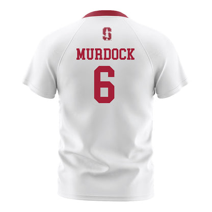 Stanford - NCAA Women's Soccer : Sophie Murdock - White Soccer Jersey-1