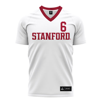 Stanford - NCAA Women's Soccer : Sophie Murdock - White Soccer Jersey-0