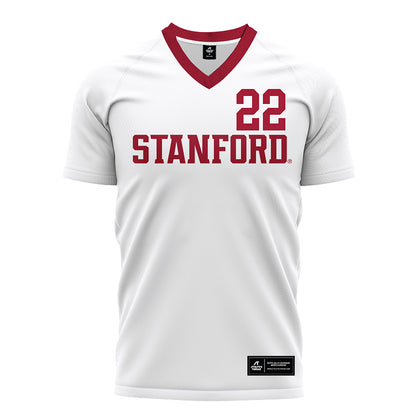 Stanford - NCAA Women's Soccer : Kaiya Jota - White Soccer Jersey-0