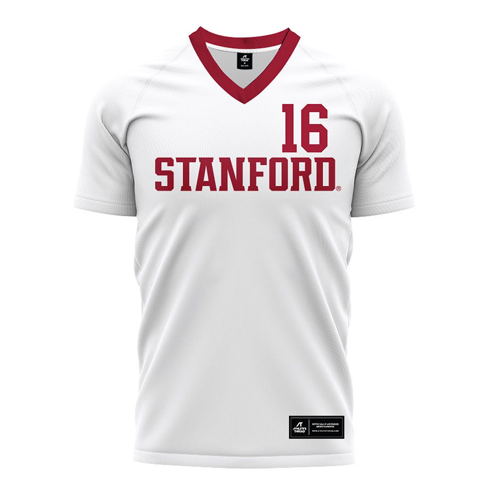 Stanford - NCAA Women's Soccer : Milly Bray - White Soccer Jersey-0