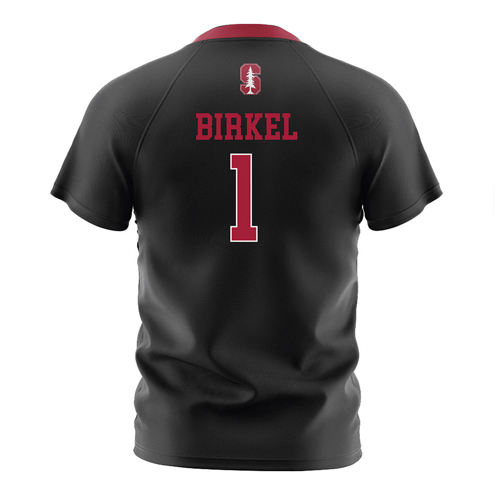 Stanford - NCAA Women's Soccer : Caroline Birkel - Black Soccer Jersey-1