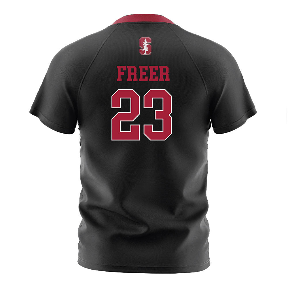 Stanford - NCAA Women's Soccer : Lily Freer - Black Soccer Jersey-1
