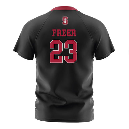 Stanford - NCAA Women's Soccer : Lily Freer - Black Soccer Jersey-1