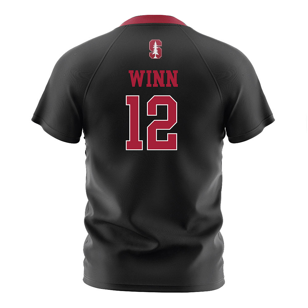 Stanford - NCAA Women's Soccer : Bella Winn - Black Soccer Jersey-1