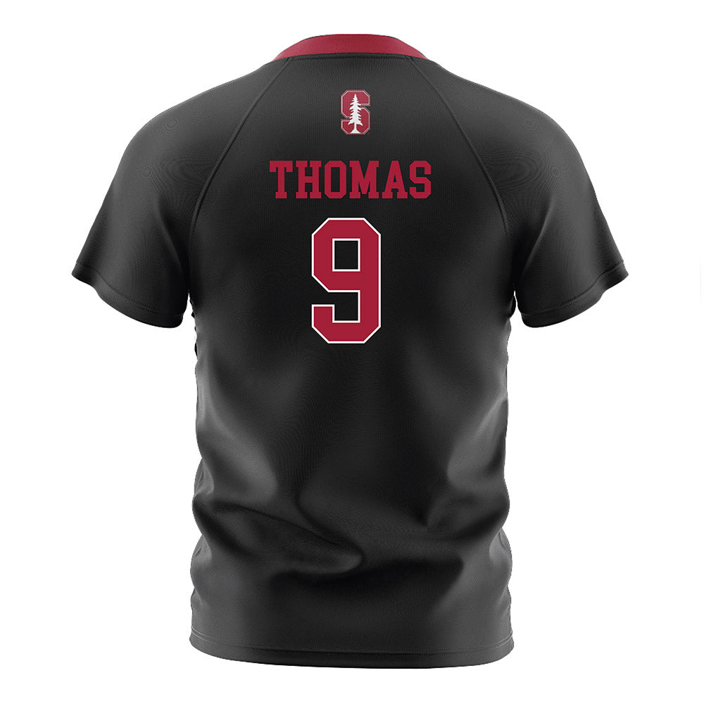 Stanford - NCAA Women's Soccer : Jaden Thomas - Black Soccer Jersey-1