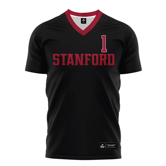 Stanford - NCAA Women's Soccer : Caroline Birkel - Black Soccer Jersey-0