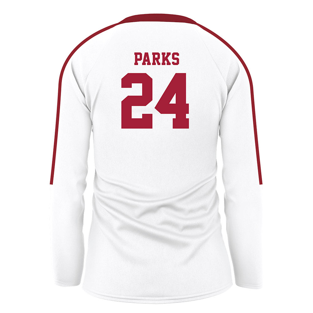 Stanford - NCAA Women's Volleyball : Logan Parks - White Volleyball Jersey-1