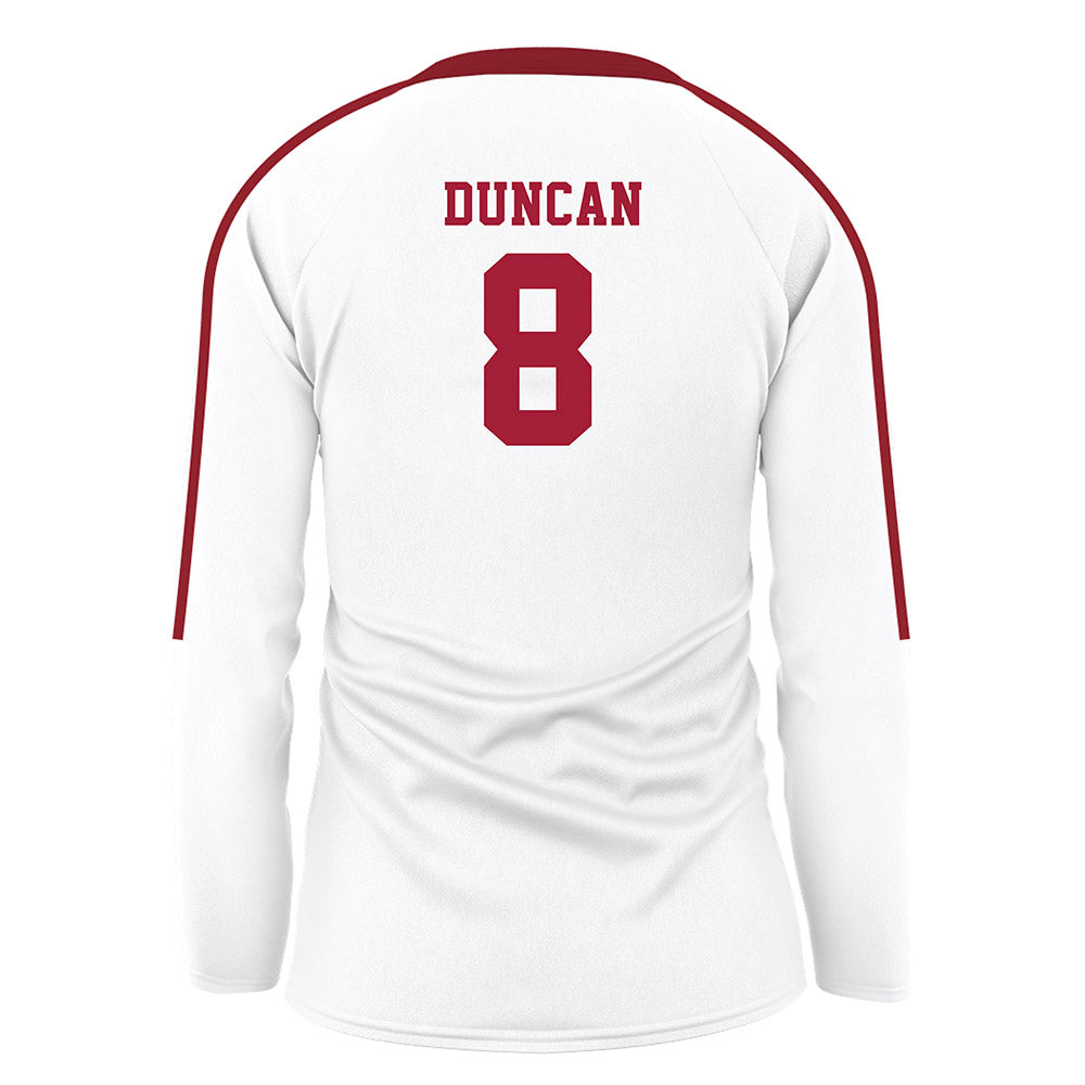 Stanford - NCAA Women's Volleyball : Sidney Duncan - White Volleyball Jersey-1