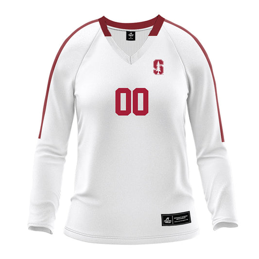Stanford - NCAA Women's Volleyball : Zaria Queen - White Volleyball Jersey-0