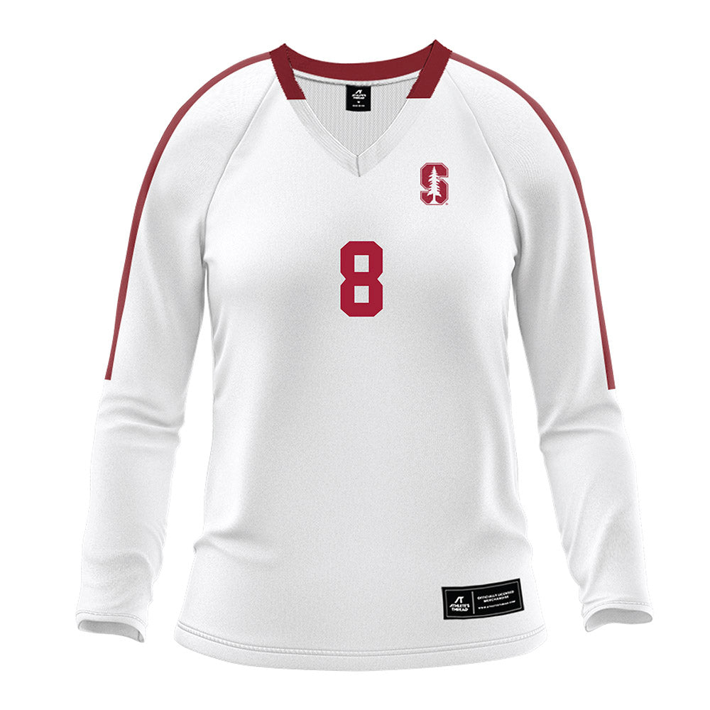 Stanford - NCAA Women's Volleyball : Sidney Duncan - White Volleyball Jersey-0