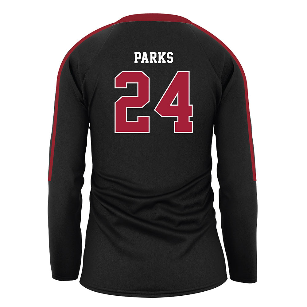Stanford - NCAA Women's Volleyball : Logan Parks - Black Volleyball Jersey-1