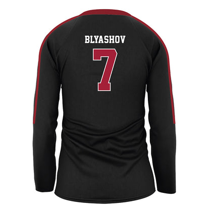 Stanford - NCAA Women's Volleyball : Julia Blyashov - Black Volleyball Jersey-1