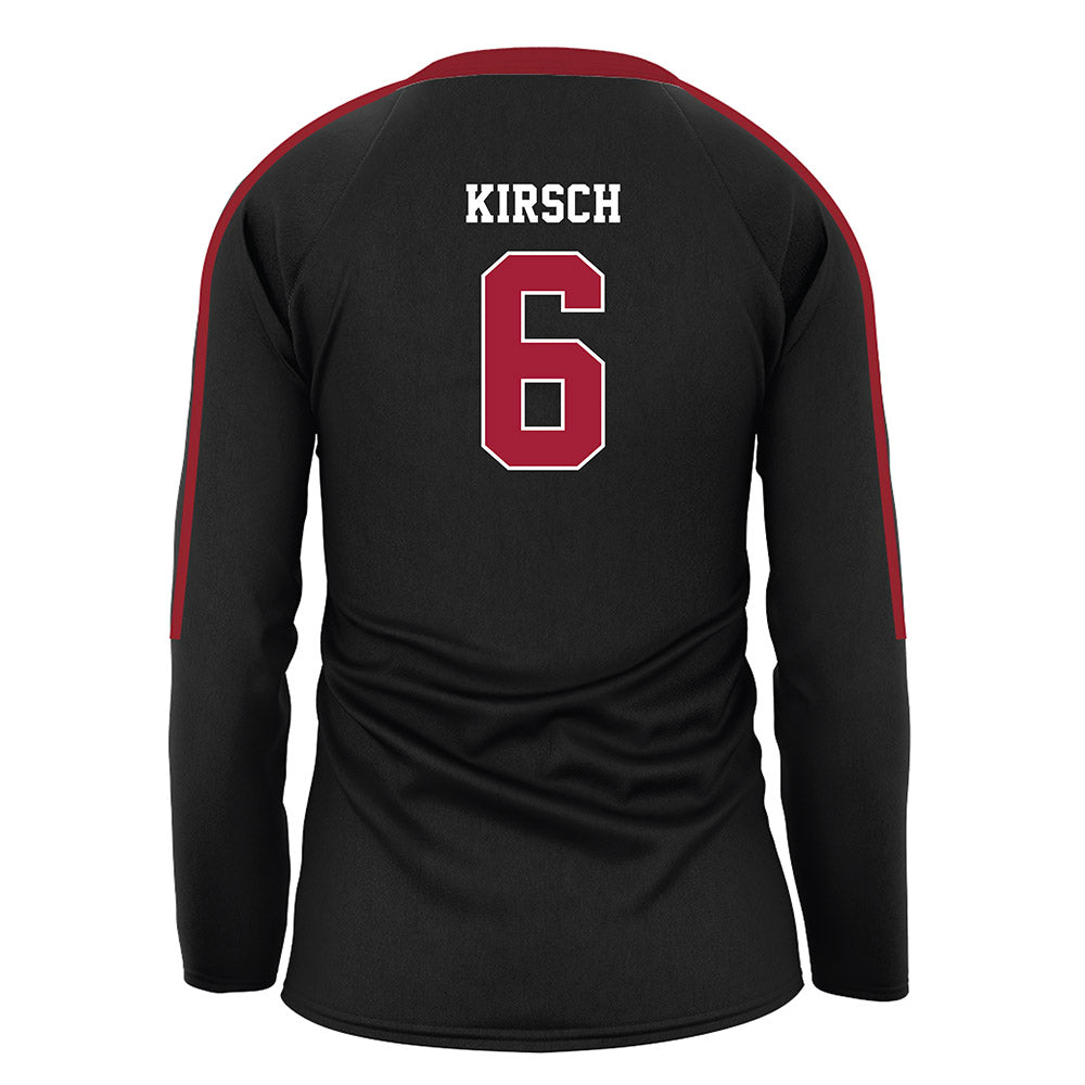 Stanford - NCAA Women's Volleyball : Koko Kirsch - Black Volleyball Jersey-1