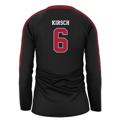Stanford - NCAA Women's Volleyball : Koko Kirsch - Black Volleyball Jersey-1