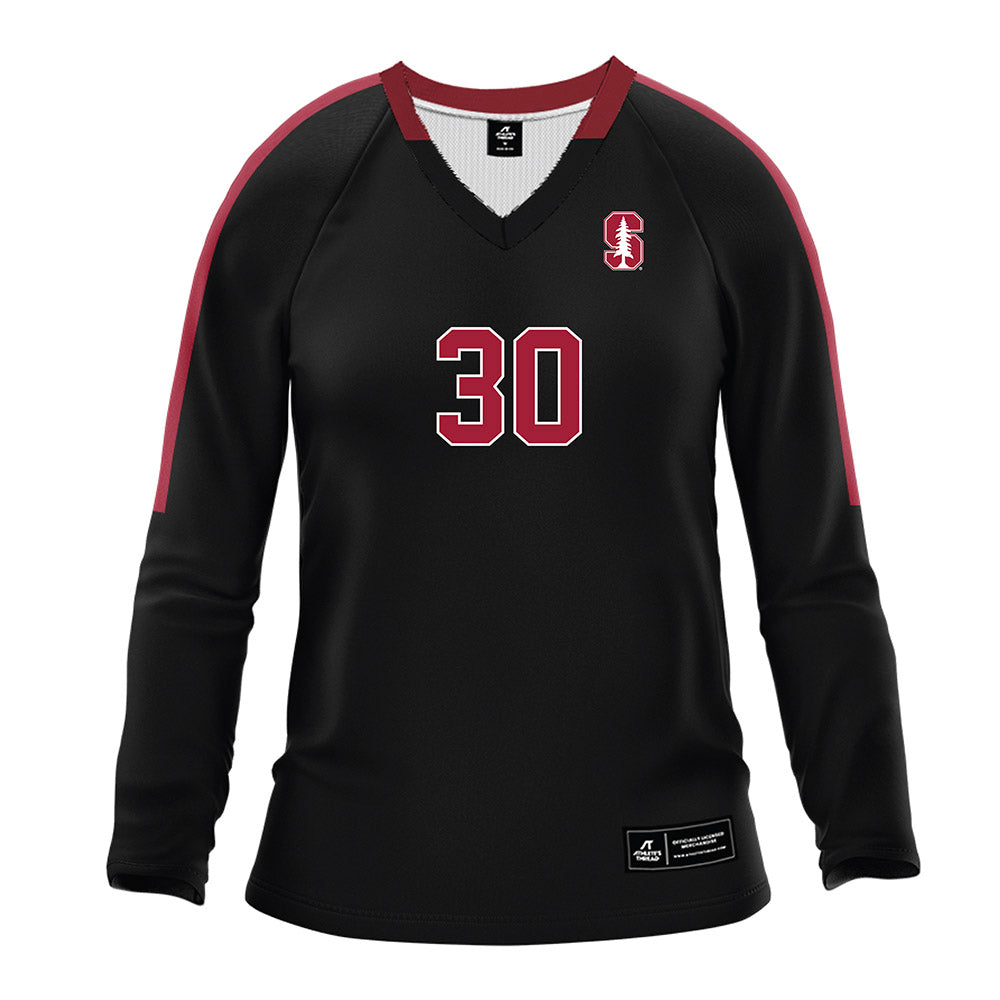 Stanford - NCAA Women's Volleyball : Taylor Yu - Black Volleyball Jersey-0