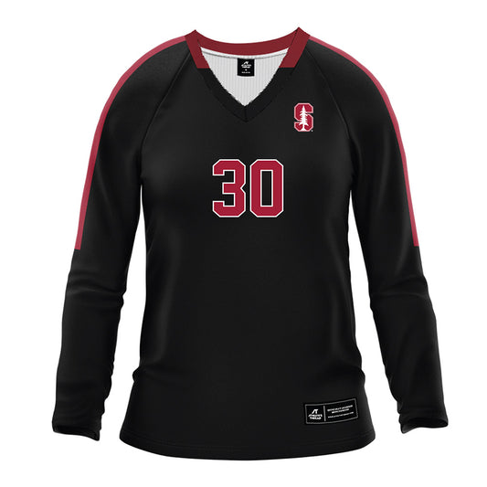 Stanford - NCAA Women's Volleyball : Taylor Yu - Black Volleyball Jersey-0