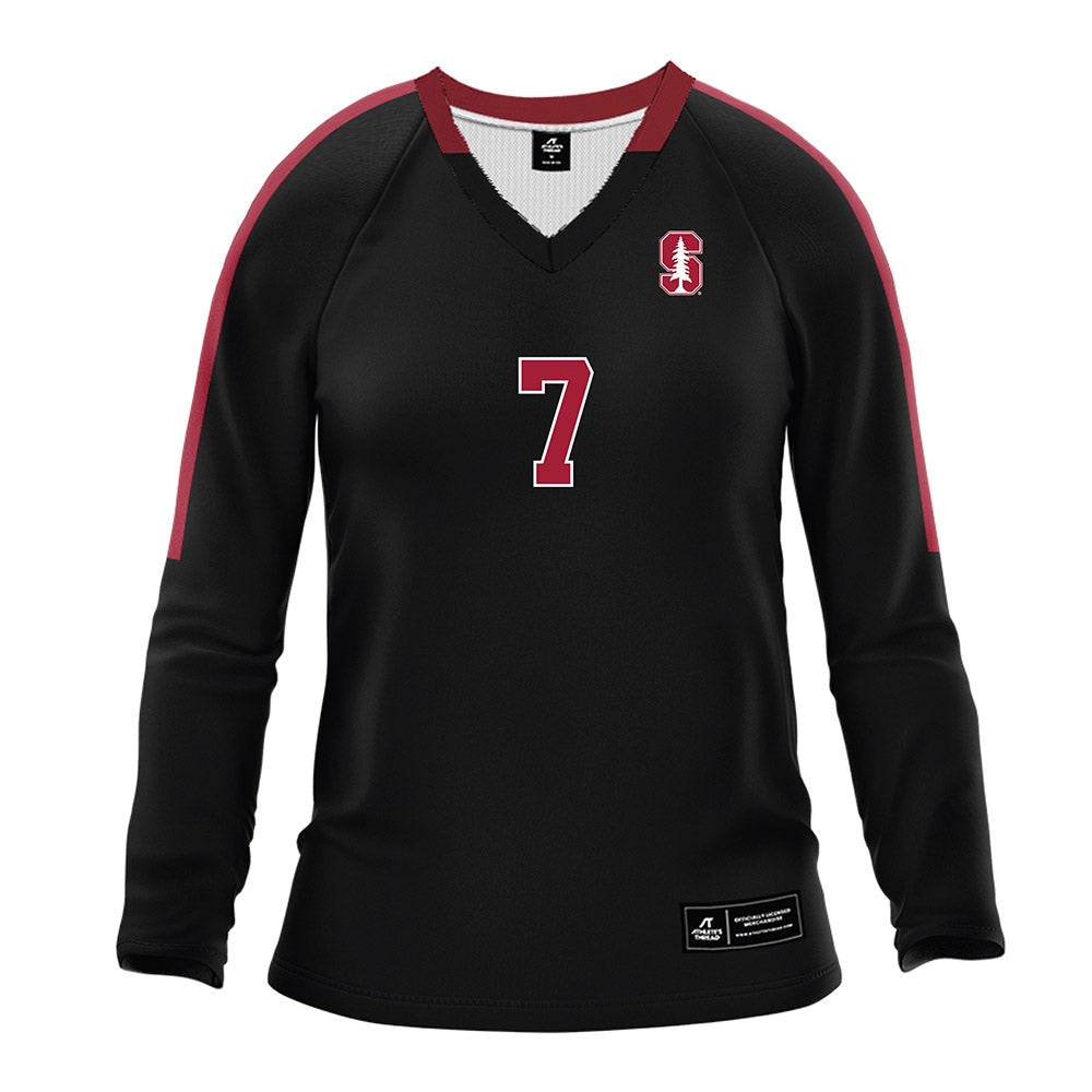 Stanford - NCAA Women's Volleyball : Julia Blyashov - Black Volleyball Jersey-0