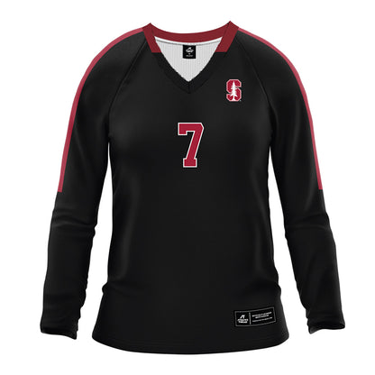 Stanford - NCAA Women's Volleyball : Julia Blyashov - Black Volleyball Jersey-0