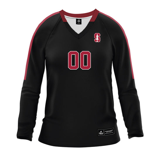 Stanford - NCAA Women's Volleyball : Zaria Queen - Black Volleyball Jersey-0
