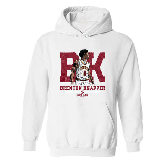 SCU - NCAA Men's Basketball : Brenton Knapper - Individual Caricature Hooded Sweatshirt