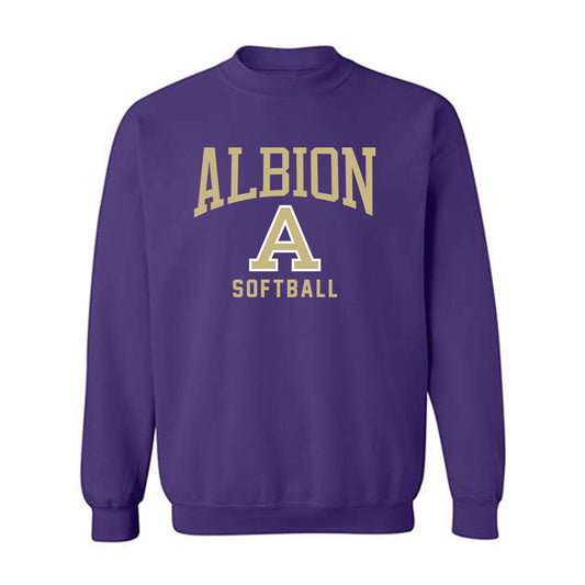 Albion - NCAA Softball : Avery Obetts - Classic Shersey Crewneck Sweatshirt-0