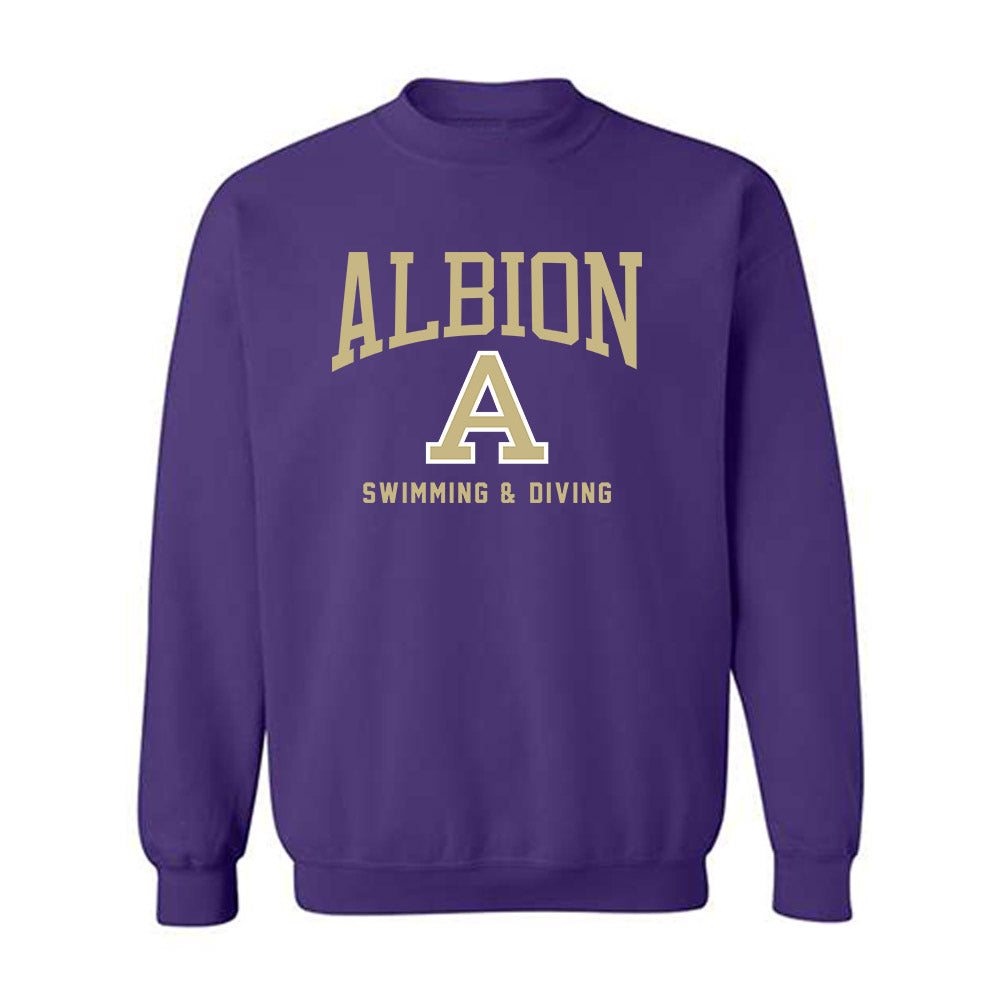 Albion - NCAA Men's Swimming & Diving : Will Pentland - Classic Shersey Crewneck Sweatshirt-0