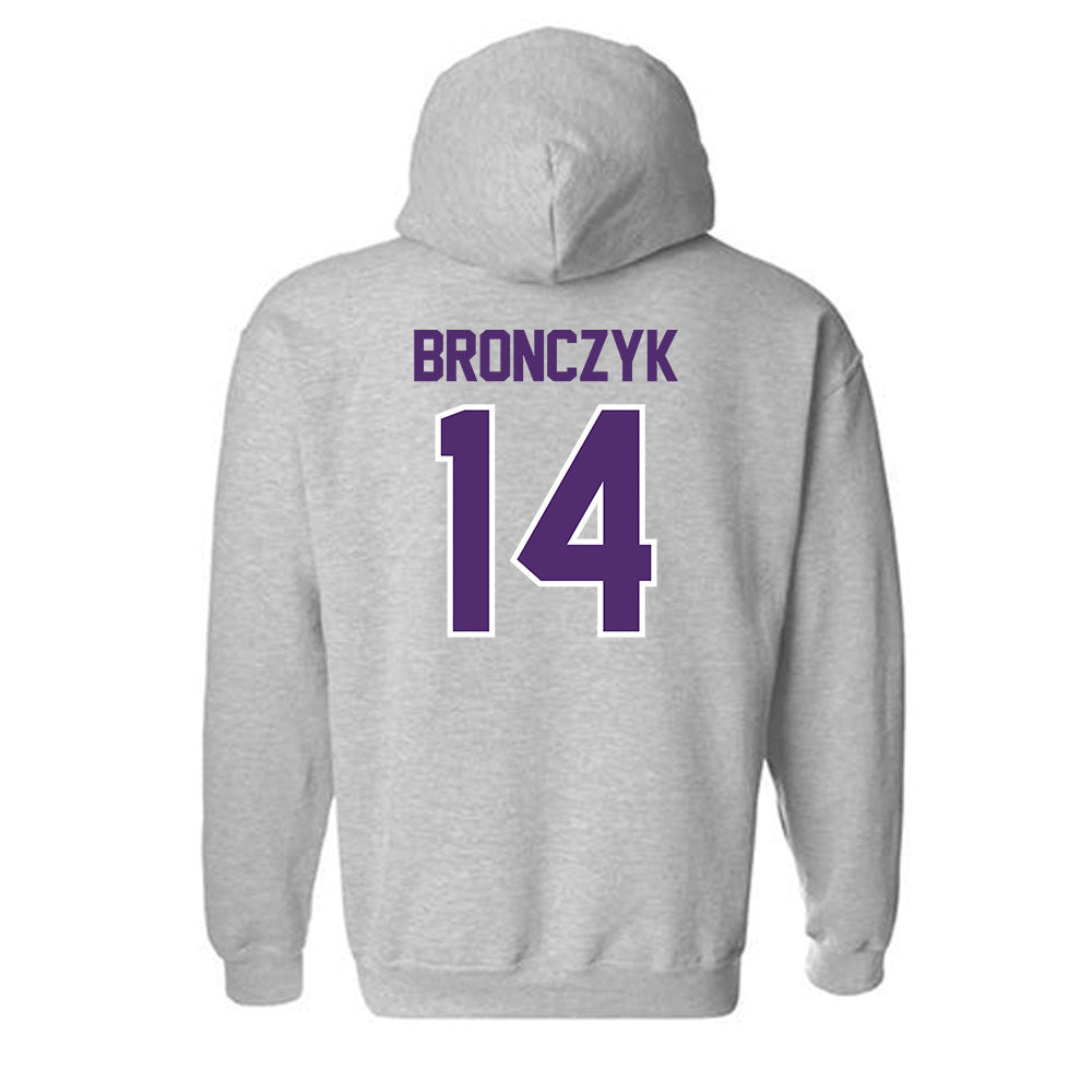 Albion - NCAA Baseball : Tyler Bronczyk - Classic Shersey Hooded Sweatshirt-1