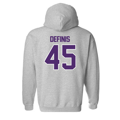 Albion - NCAA Baseball : Alex DeFinis - Classic Shersey Hooded Sweatshirt-1